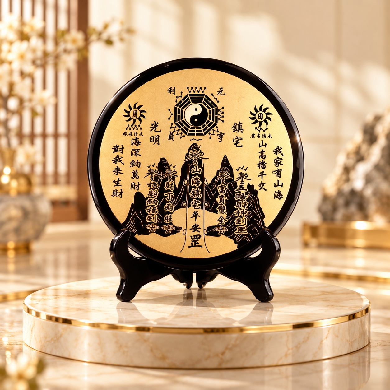黑曜石化煞盘